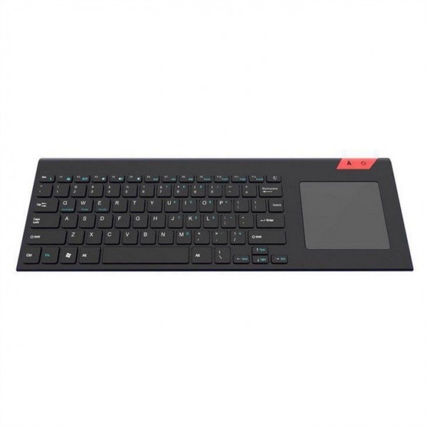 teclado 2.4G sem fio com o Touch Pad com o teclado sem redução ultra compacto inoxidável contínuo do controle fácil dos meios para a tevê do PC