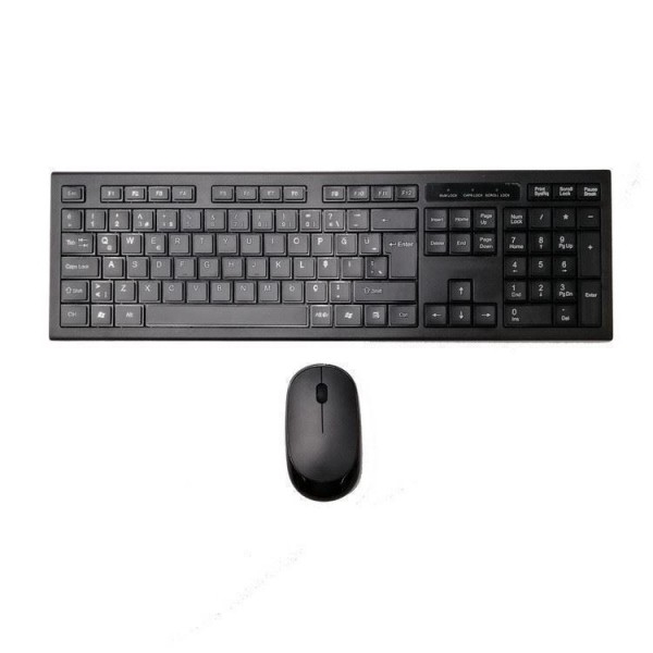 Combinado 2.4GHz silencioso sem redução magro combinado do teclado sem fio e do rato com o receptor Nano de USB para o portátil, PC