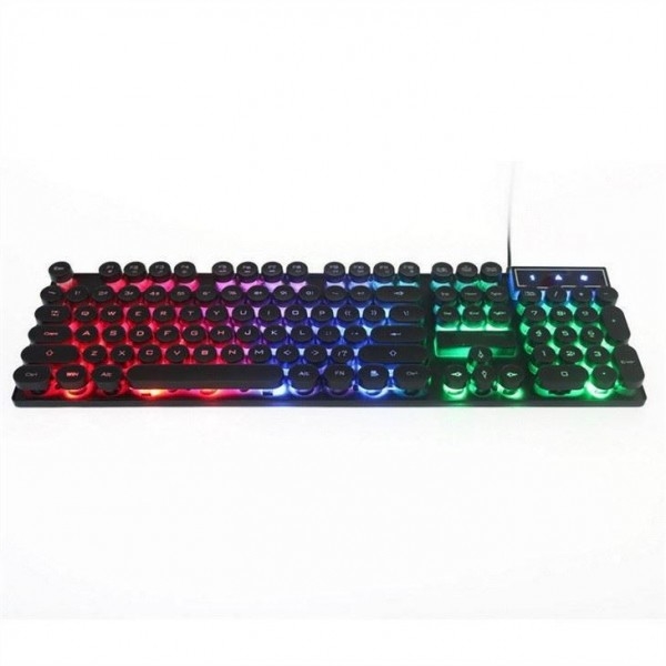 Luminoso feito sob encomenda teclado e rato prendidos de computador para a máquina de escrever do jogo