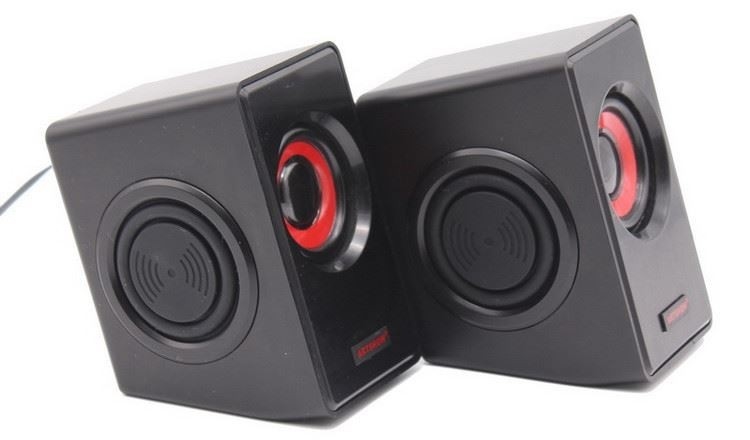 Alto-falante multimídia digital de mesa 100HZ-18KHZ 2.0 alimentado por USB Alto-falante de 3,5 mm