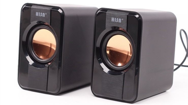 Subwoofer vintage com som surround com fio Hifi 2.1 sistema de alto-falantes 65dB