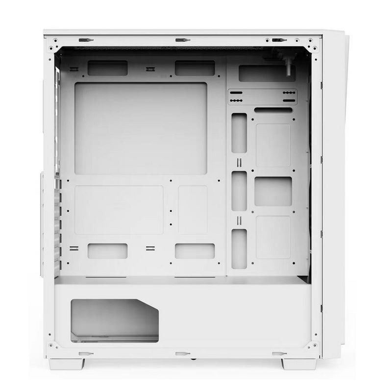 Brilhe fãs do apoio ARGB do efeito de túnel do tempo em 12cm preto e branco estão disponível. O painel lateral é vidro moderado.