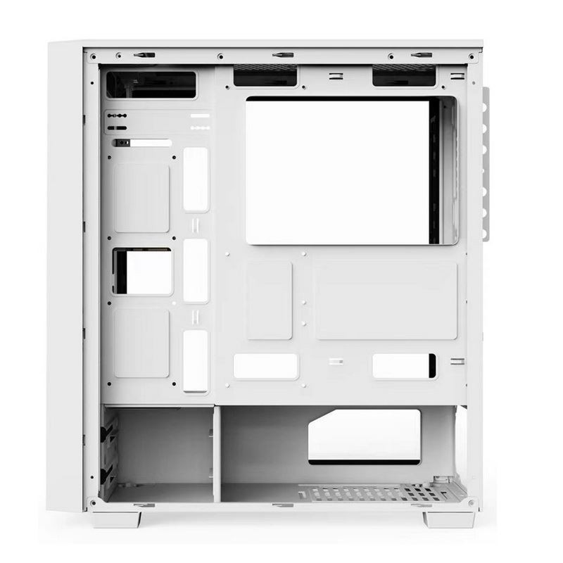 Brilhe fãs do apoio ARGB do efeito de túnel do tempo em 12cm preto e branco estão disponível. O painel lateral é vidro moderado.