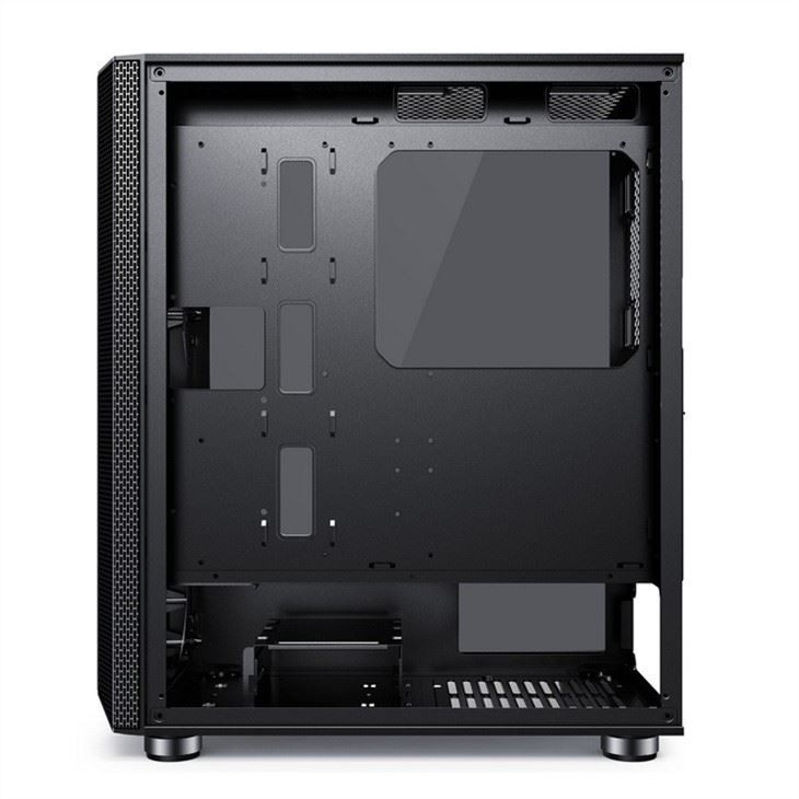 Gabinete de computador com filtro de poeira de design magnético Suporta 6 ventiladores ATX Mid-Tower PC Gaming Gabinete de vidro Painel lateral Gerenciamento de cabos
