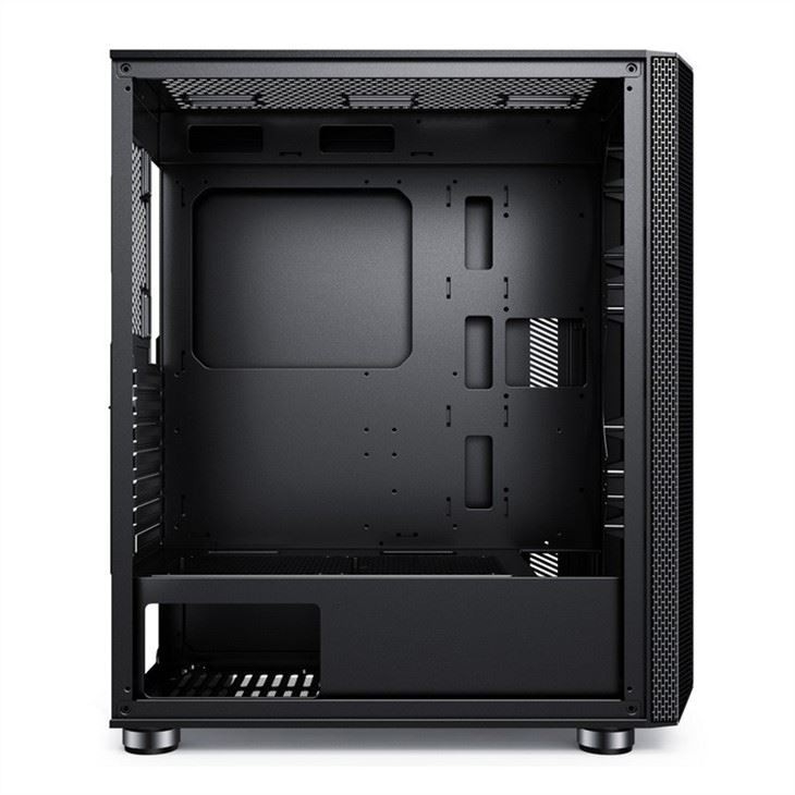 Gabinete de computador com filtro de poeira de design magnético Suporta 6 ventiladores ATX Mid-Tower PC Gaming Gabinete de vidro Painel lateral Gerenciamento de cabos