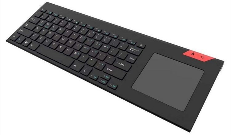 teclado 2.4G sem fio com o Touch Pad com o teclado sem redução ultra compacto inoxidável contínuo do controle fácil dos meios para a tevê do PC