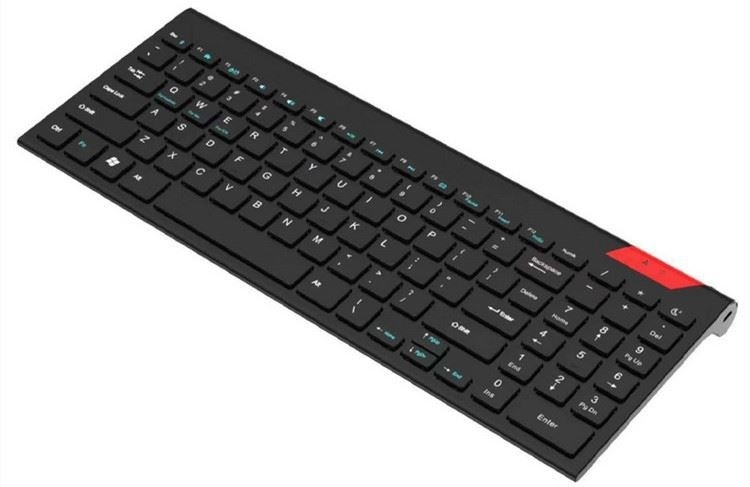 teclado 2.4G sem fio com o Touch Pad com o teclado sem redução ultra compacto inoxidável contínuo do controle fácil dos meios para a tevê do PC