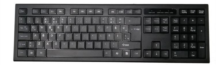 Combinado 2.4GHz silencioso sem redução magro combinado do teclado sem fio e do rato com o receptor Nano de USB para o portátil, PC