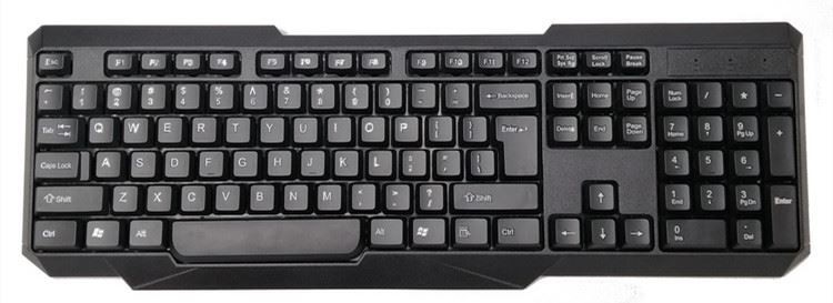 Kit de teclado sem fio 2.4G teclado USB para laptop ou computador - teclado de tamanho completo com teclado numérico