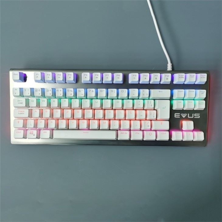 Sem fio mecânico 87 teclado mouse RGB retroiluminado com fio antipoeira para máquina de escrever