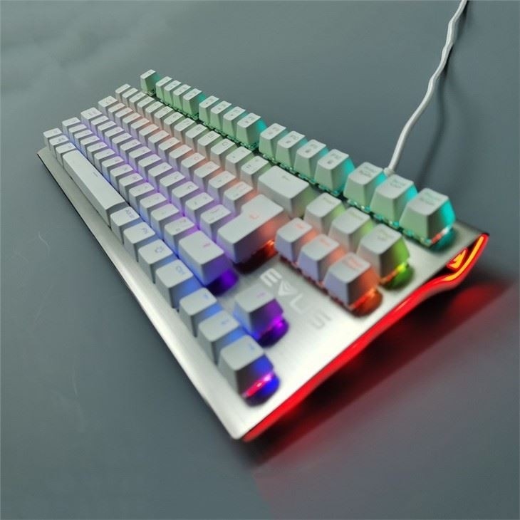 Sem fio mecânico 87 teclado mouse RGB retroiluminado com fio antipoeira para máquina de escrever