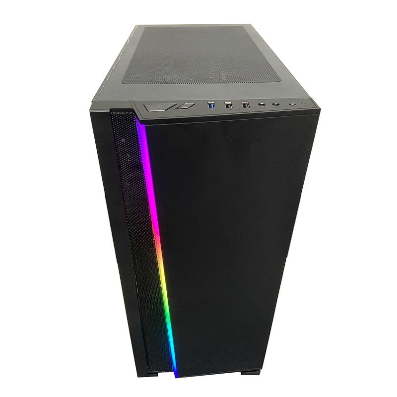 Radiador de vidro da caixa 36cm do PC da torre completa do túnel do tempo do RGB do armário do computador do ITX de ATX