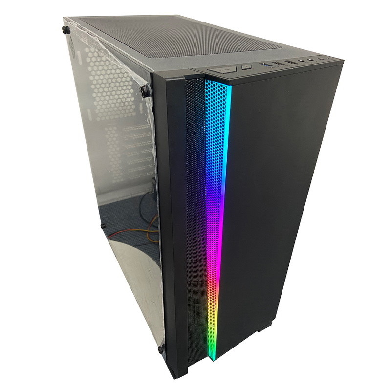Radiador de vidro da caixa 36cm do PC da torre completa do túnel do tempo do RGB do armário do computador do ITX de ATX