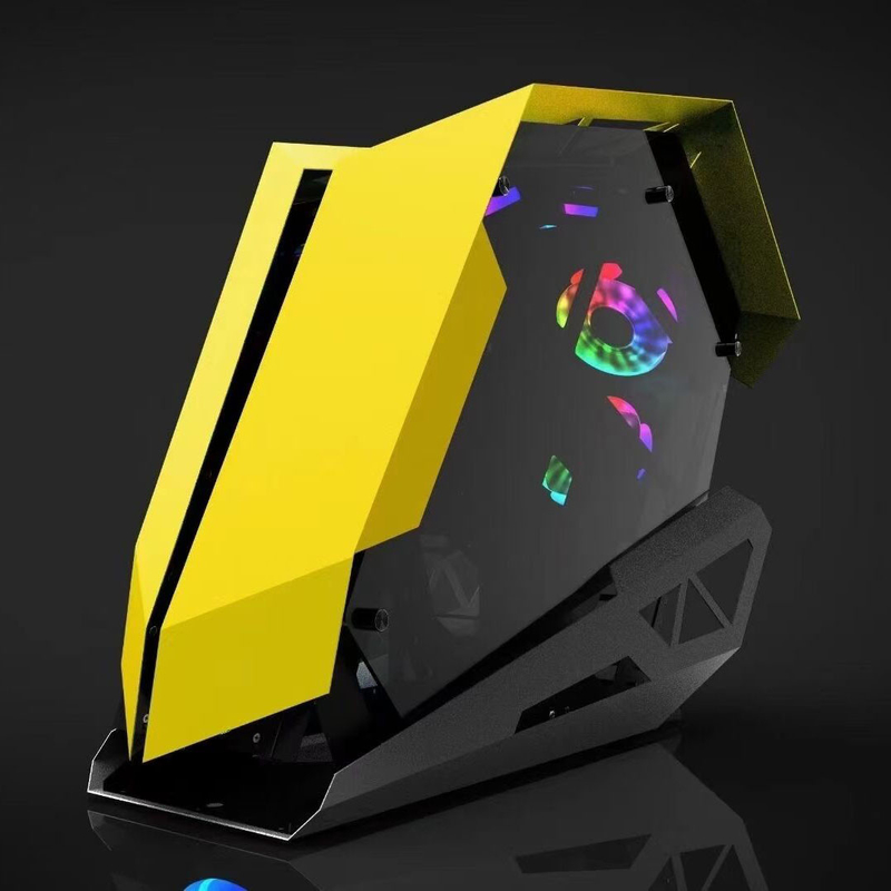 Os refrigeradores da caixa do computador do jogo do PC de Camaro MidTower ATX refrigeram o painel do I/O de USB 3,0 do armário do processador central