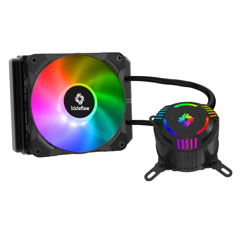 bomba alta Leakproof do fluxo do radiador dos refrigeradores da caixa do computador do processador central de 120mm RGB para o processador central de AMD/Intel