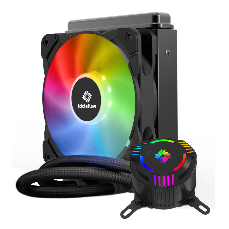 bomba alta Leakproof do fluxo do radiador dos refrigeradores da caixa do computador do processador central de 120mm RGB para o processador central de AMD/Intel
