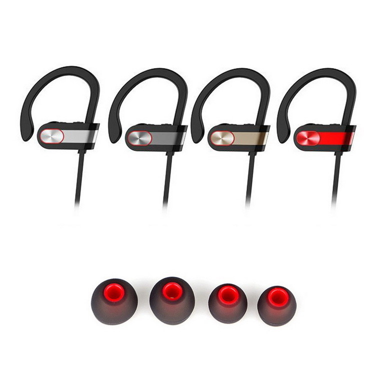 Fones de ouvido sem fio Bluetooth Jogger IPX7 à prova de suor para academia de corrida esportiva