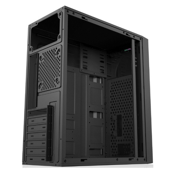 Painel dianteiro do ABS do chassi acrílico do preto da caixa do PC do jogo do RGB do armário do computador do painel ATX com tira da luz do RGB
