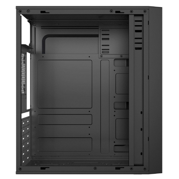 Painel dianteiro do ABS do chassi acrílico do preto da caixa do PC do jogo do RGB do armário do computador do painel ATX com tira da luz do RGB