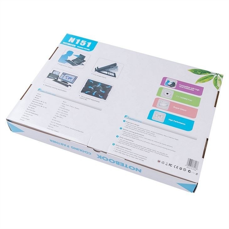 Base de refrigeração para laptop ETEK - Parceiro de laptop Ventilador de refrigeração Quantum de 14CM para laptop gamer