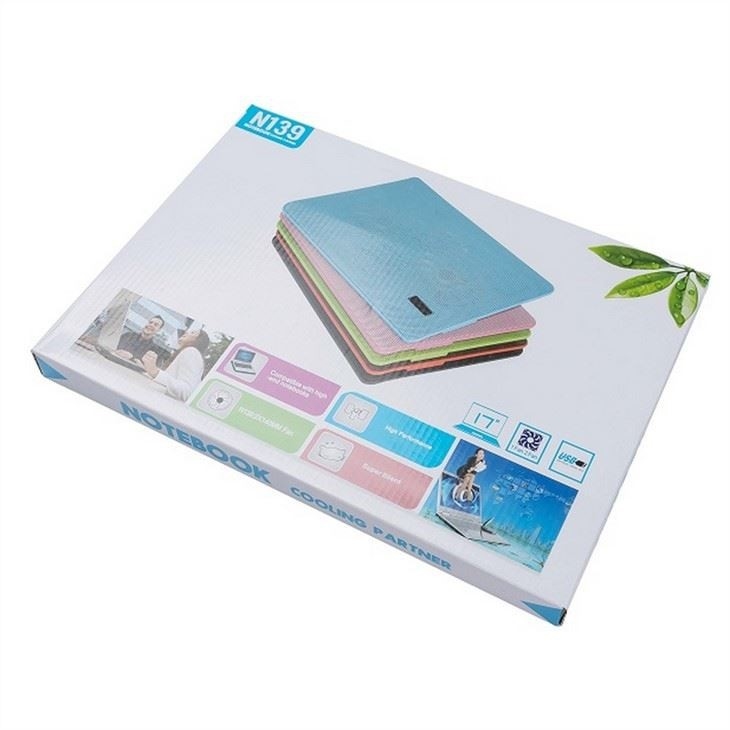 Base de resfriamento para laptop ETEK - OEM 2 ventiladores Suporte para notebook Cooler Base de resfriamento para laptop 4W Cinco cores disponíveis