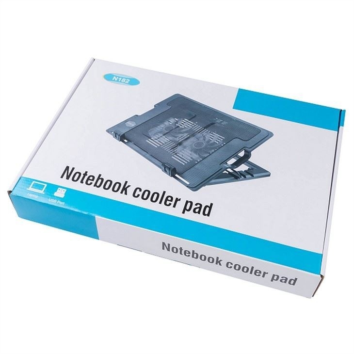 Base de resfriamento para laptop ETEK - Sistema de resfriamento para laptop RGB de 14 polegadas personalizado, silencioso, com inclinação de ângulo amplo