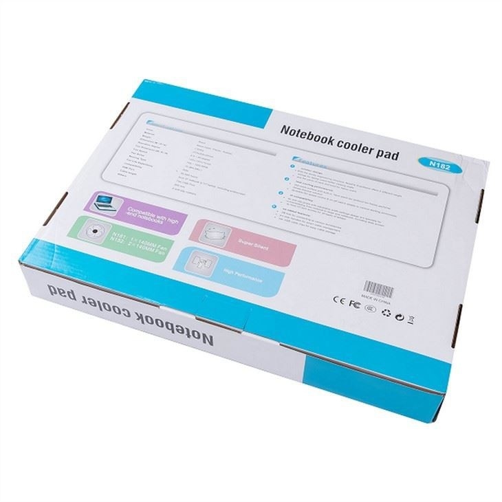 Base de resfriamento para laptop ETEK - Sistema de resfriamento para laptop RGB de 14 polegadas personalizado, silencioso, com inclinação de ângulo amplo