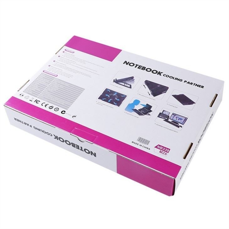 ETEK- ODM Silent Quantum Laptop Cooling Tray com 1 Ventilador Silent Notebook Cooler 14cm Grande Ventilador