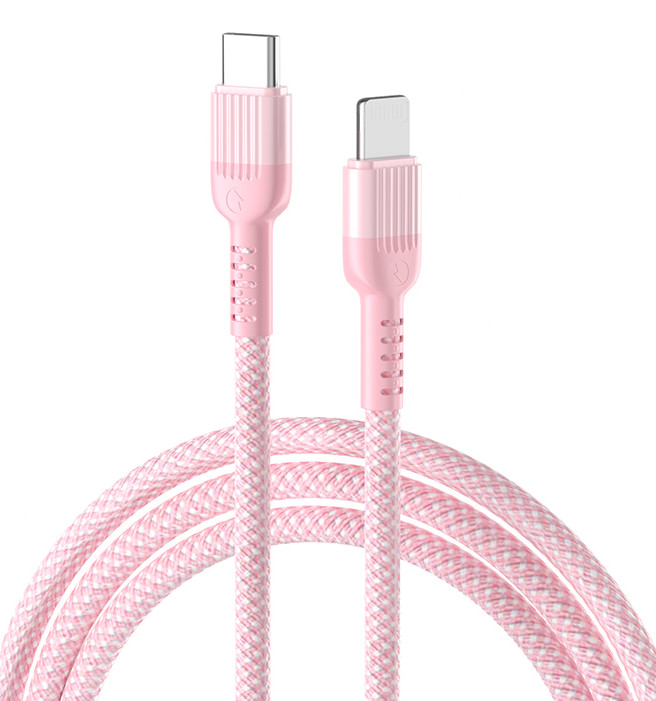 Tipo de cabo rápido C dos dados do TPE USB do paládio 27W ao relâmpago para o carregamento de Iphone