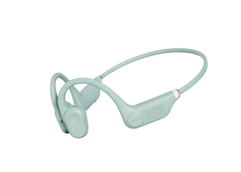 Auscultadores de condução óssea Auscultadores de ouvido aberto Bluetooth sem fio 5.3 Premium Sound Auscultador esportivo para corrida e ciclismo