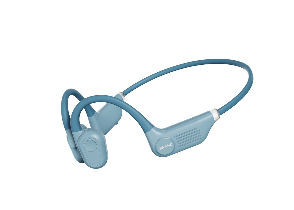 Auscultadores de condução óssea Auscultadores de ouvido aberto Bluetooth sem fio 5.3 Premium Sound Auscultador esportivo para corrida e ciclismo