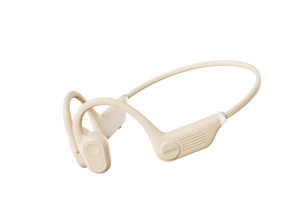 Auscultadores de condução óssea Auscultadores de ouvido aberto Bluetooth sem fio 5.3 Premium Sound Auscultador esportivo para corrida e ciclismo