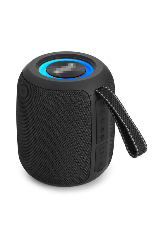 10W portátil Hi-Fi Running Marquee Radio Bluetooth alto-falante com luzes, adequado para emparelhamento com uma TV ou projetor para desfrutar de áudio de alta qualidade e tempo de vídeo em casa