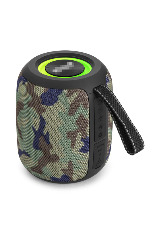 10W portátil Hi-Fi Running Marquee Radio Bluetooth alto-falante com luzes, adequado para emparelhamento com uma TV ou projetor para desfrutar de áudio de alta qualidade e tempo de vídeo em casa