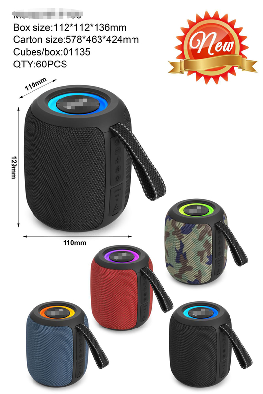 10W portátil Hi-Fi Running Marquee Radio Bluetooth alto-falante com luzes, adequado para emparelhamento com uma TV ou projetor para desfrutar de áudio de alta qualidade e tempo de vídeo em casa