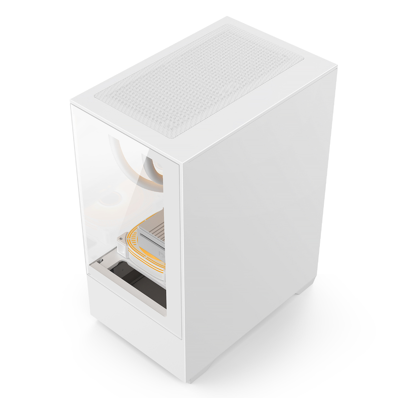 Micro-ATX ITX PC Gaming Case 1 HDD Bay 1 SSD Drive Bay Ambas as cores em preto e branco