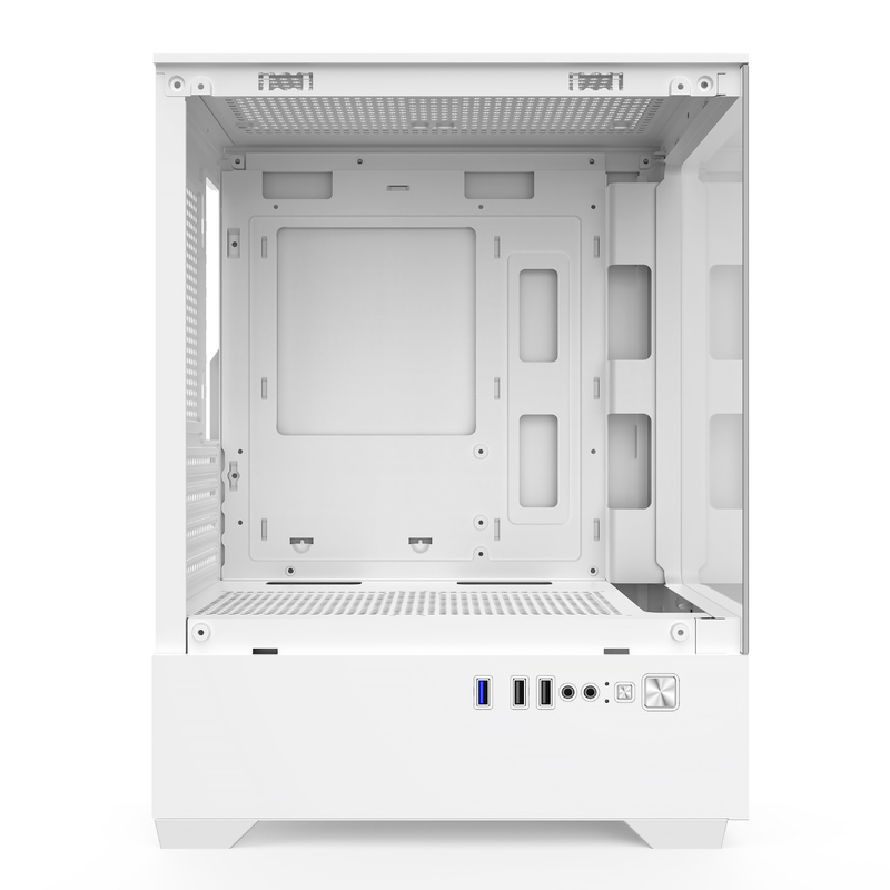 Micro-ATX ITX PC Gaming Case 1 HDD Bay 1 SSD Drive Bay Ambas as cores em preto e branco