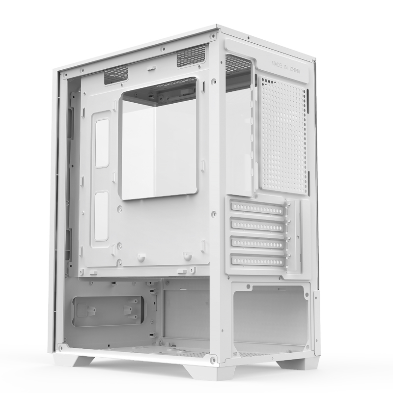 Micro-ATX ITX PC Gaming Case 1 HDD Bay 1 SSD Drive Bay Ambas as cores em preto e branco
