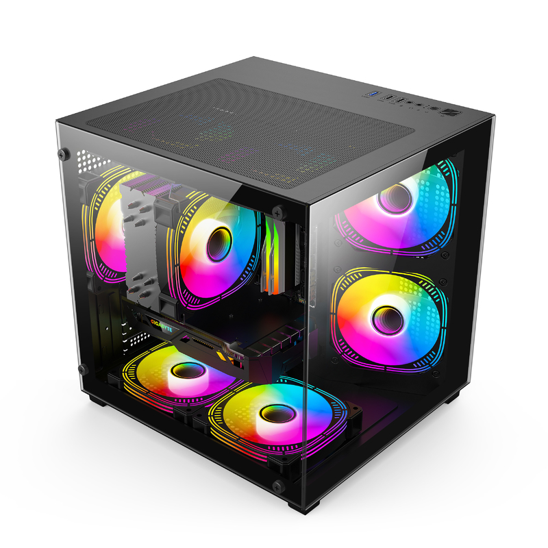 Micro-ATX/ITX PC Case Awesome Heat Dissipation Supports Lots Of Different Hardware Setups For Gamer Pros (Caso de computador com aparelhos de vídeo)