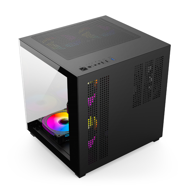 Micro-ATX/ITX PC Case Awesome Heat Dissipation Supports Lots Of Different Hardware Setups For Gamer Pros (Caso de computador com aparelhos de vídeo)