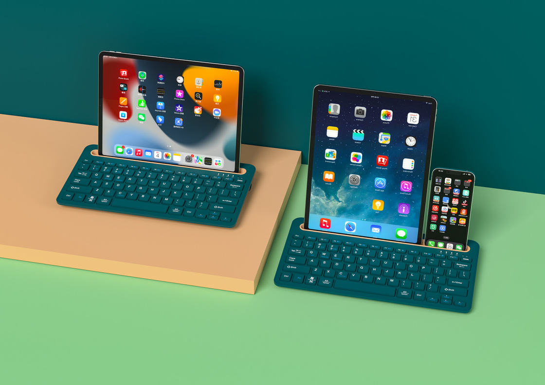 78 teclas Bluetooth 3.0 ou 5.0+2.4G teclados Bluetooth para escritório e entretenimento