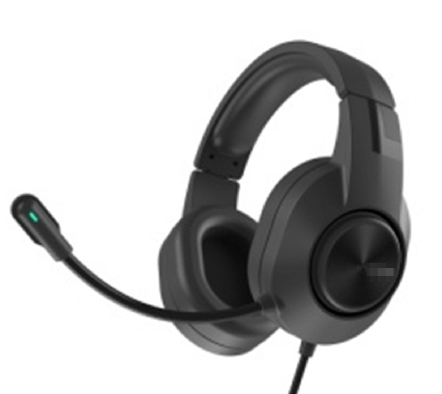 Fone de ouvido de computador com cabo duplo com efeitos de iluminação impressionantes e qualidade de áudio impressionante para o prazer da música e conversas de chamadas