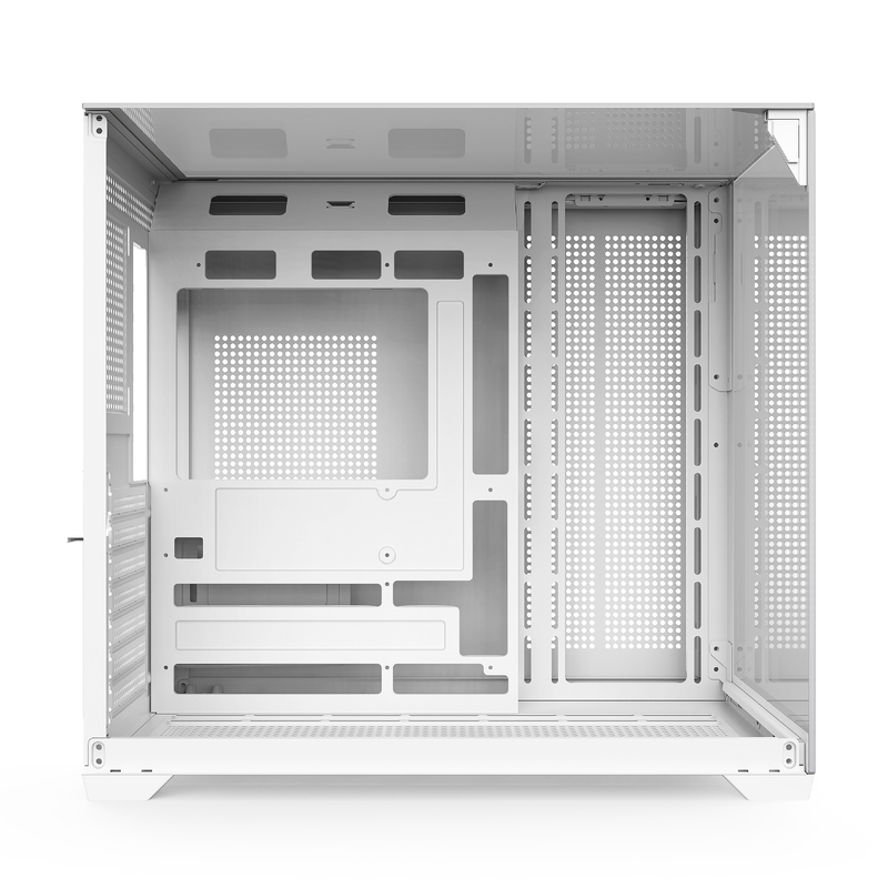 Chassi de vidro de três lados suporta placas-mãe ATX de tamanho completo Caso de computador para usuários que precisam de expansão de resfriamento eficiente