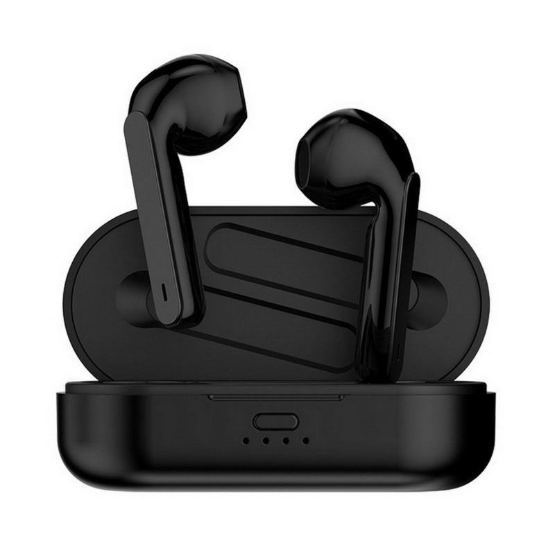 Auriculares sem fio ETEK, Bluetooth com microfone, design meio-no-ouvido, redução de ruído para chamadas claras, baixo profundo, à prova de água