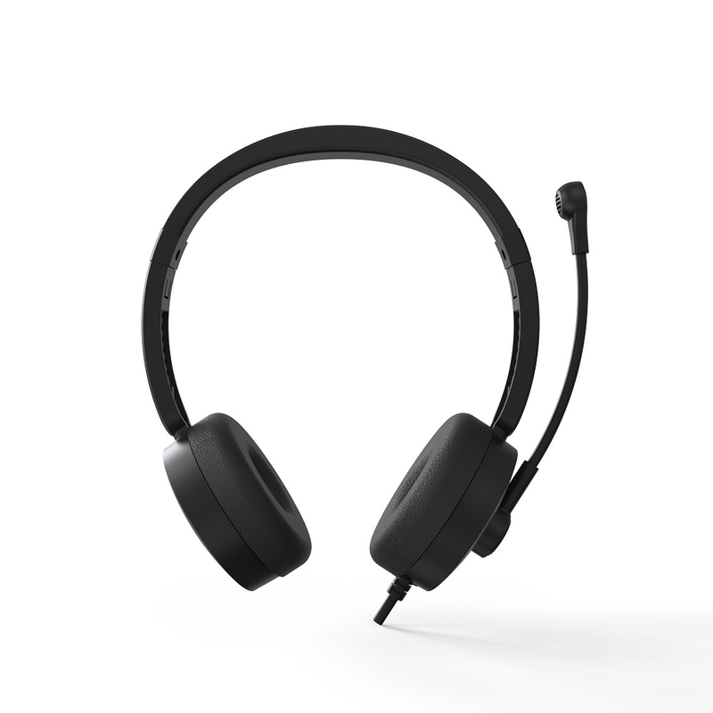 ETEK Noise-Cancelling Wired Headset Blocks Out Noise for Immersive Sound in Meetings Trabalho ou jogos