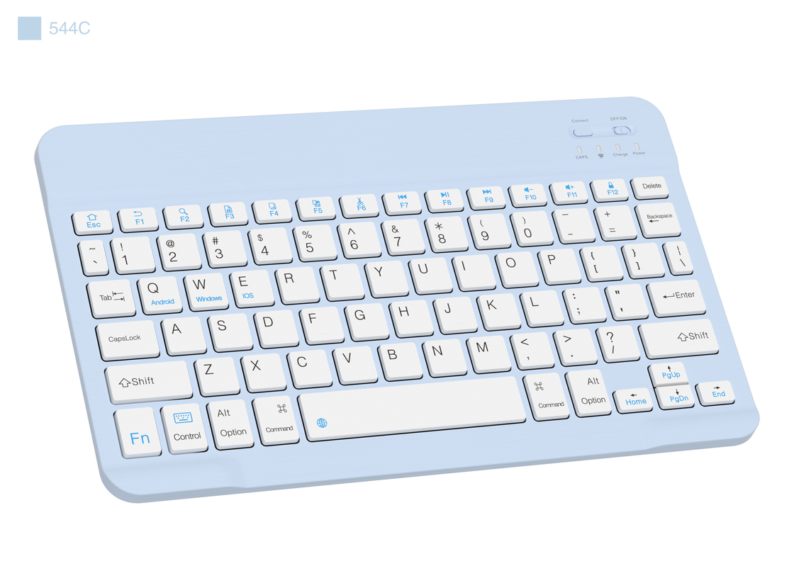 teclado sem fio Bluetooth ultra fino de 78 teclas compatível com Windows IOS e Android para usuários móveis de escritório