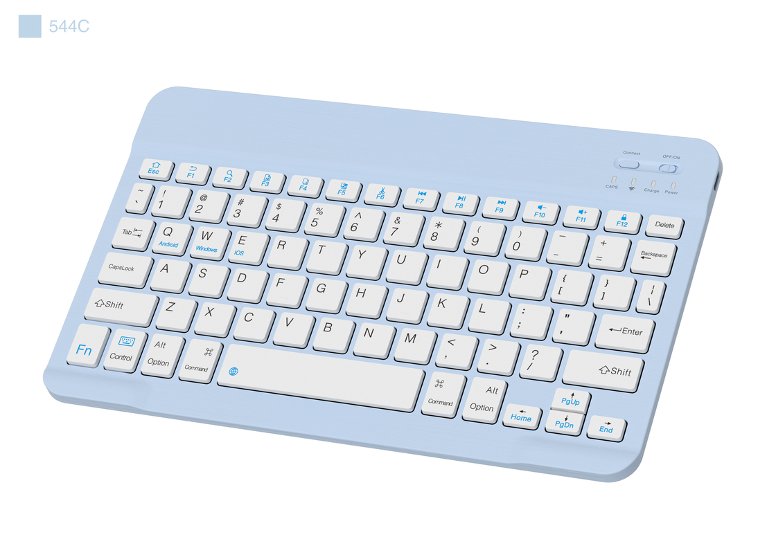 teclado sem fio Bluetooth ultra fino de 78 teclas compatível com Windows IOS e Android para usuários móveis de escritório