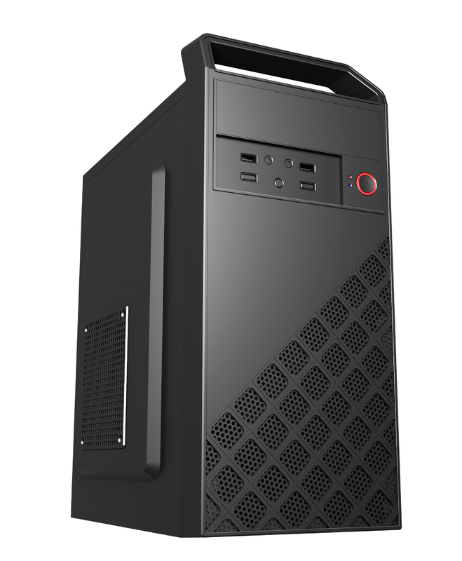 A caixa do computador de jogos portátil com um formato MATX fornece espaço suficiente para instalação e atualização de software