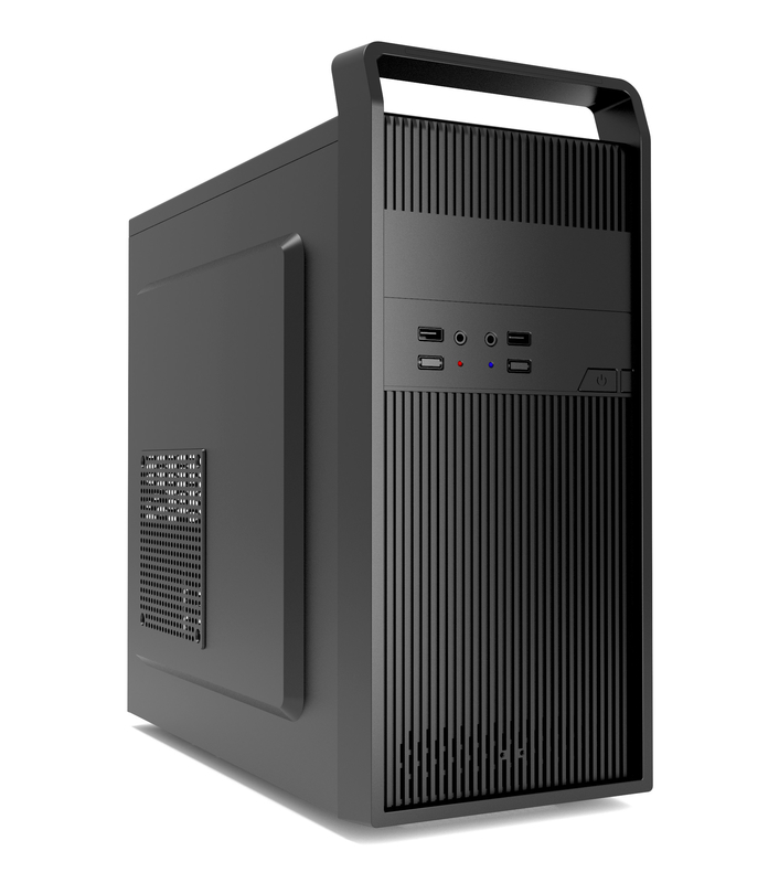 A caixa do computador de jogos portátil com um formato MATX fornece espaço suficiente para instalação e atualização de software