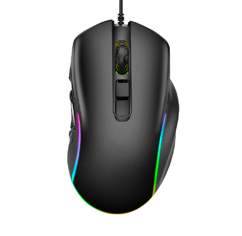 12800 DPI 10 Teclas Programáveis Mouse 12 Modos de Iluminação Compatível com Múltiplos Sistemas Para Gamers Profissionais Etc